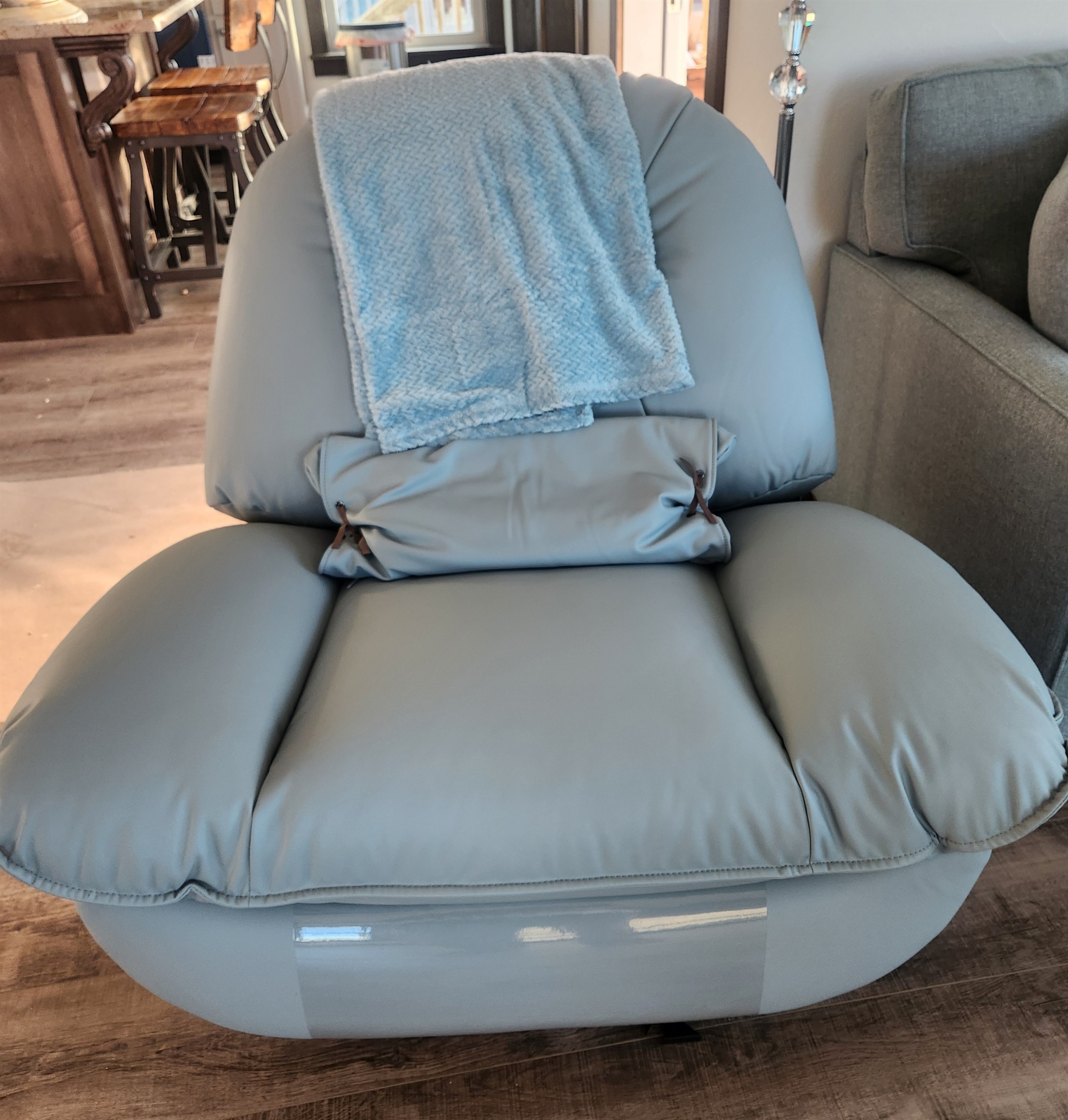 Recliner with mood lighting and phone charger