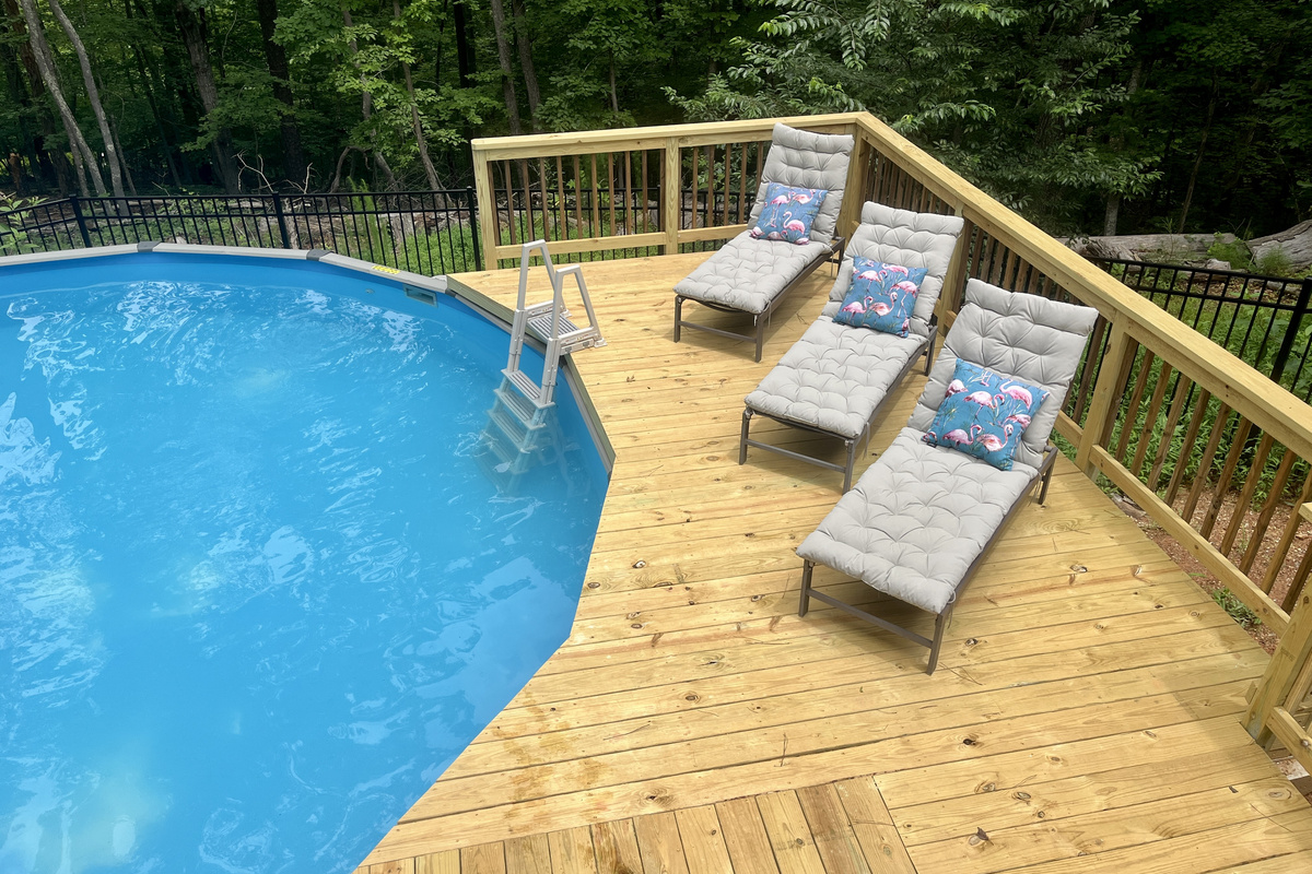 Take a dip in the pool or just relax poolside