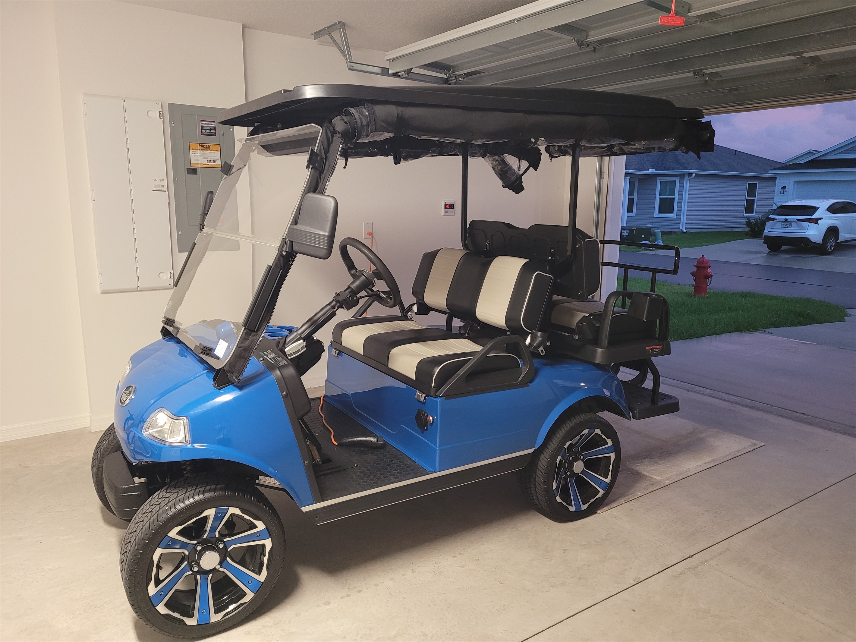 Your ride awaits! Enjoy the use of our gold cart included with your stay—because getting around should be just as fun as the destination.