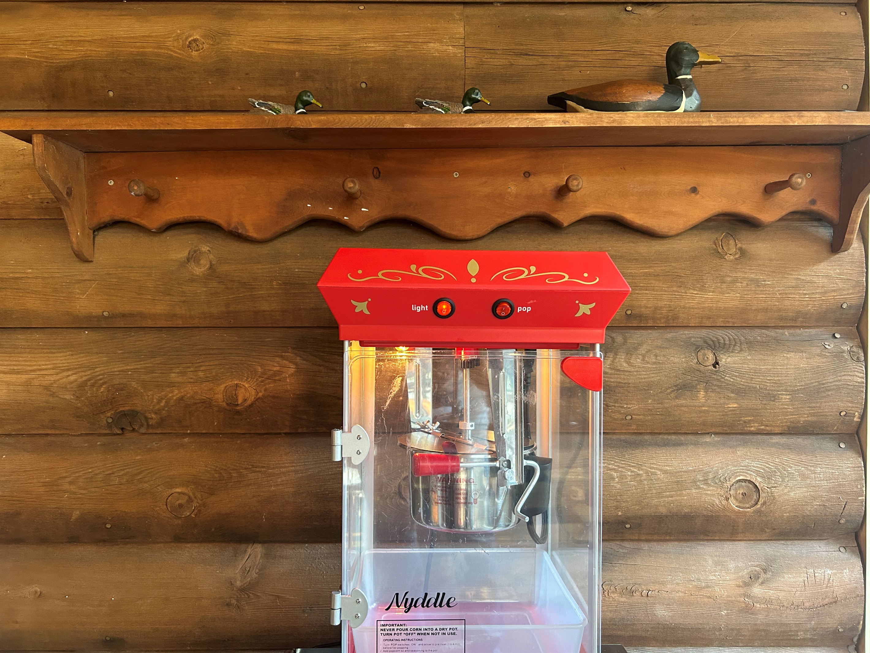 Pop up some movie theater style popcorn. No need to bring your own popcorn as we have some for you to enjoy.