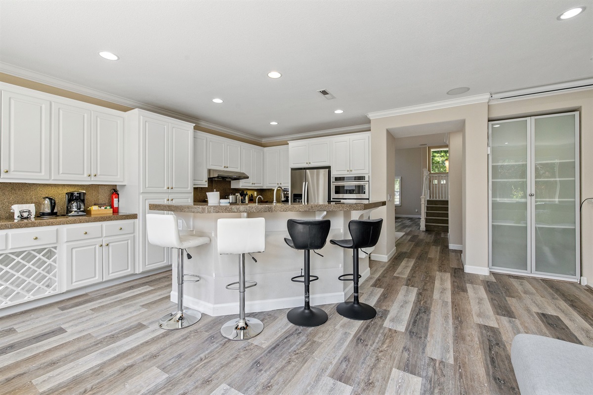 Start your day off right with a delicious breakfast in our bright and airy kitchen