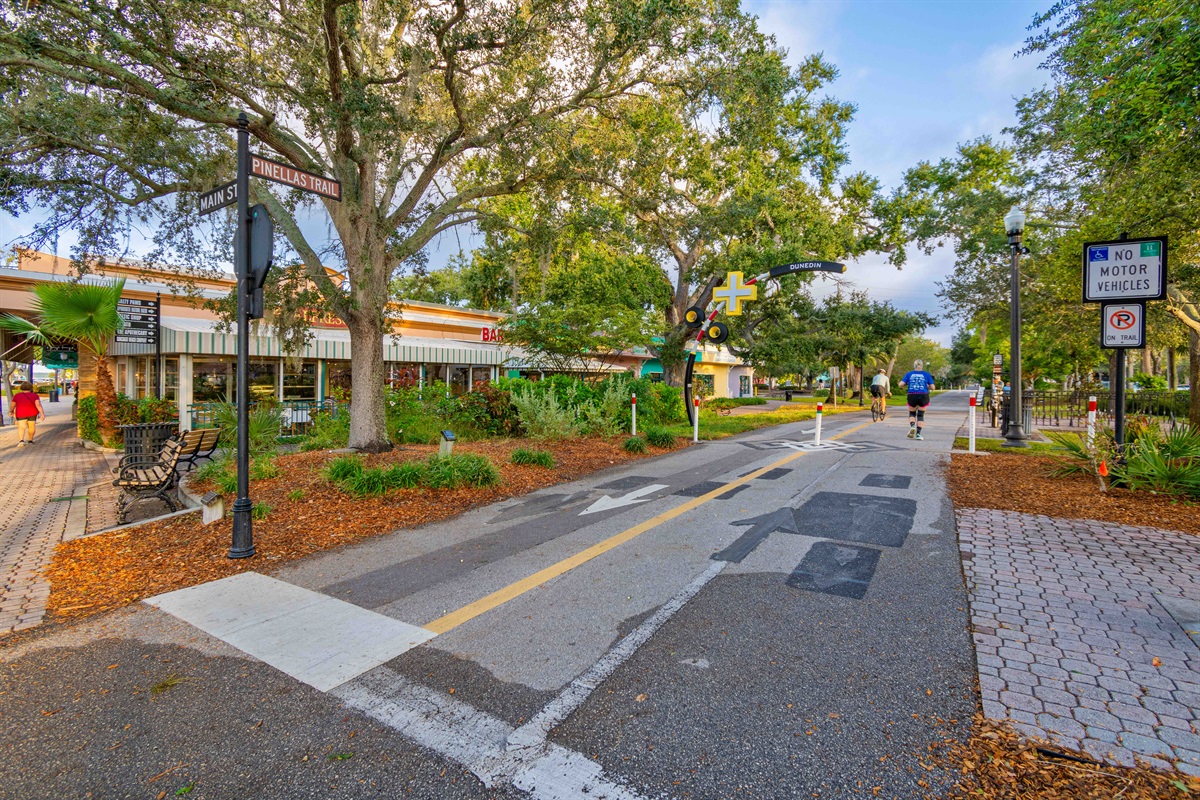 Pinellas Trail goes right through downtown