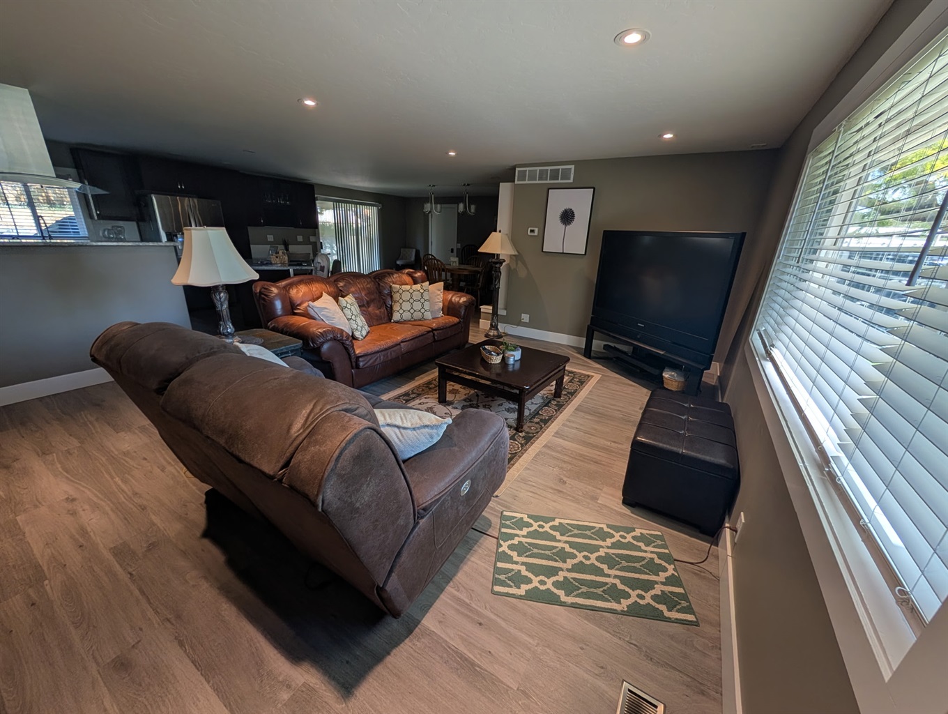 Enjoy this open space living room