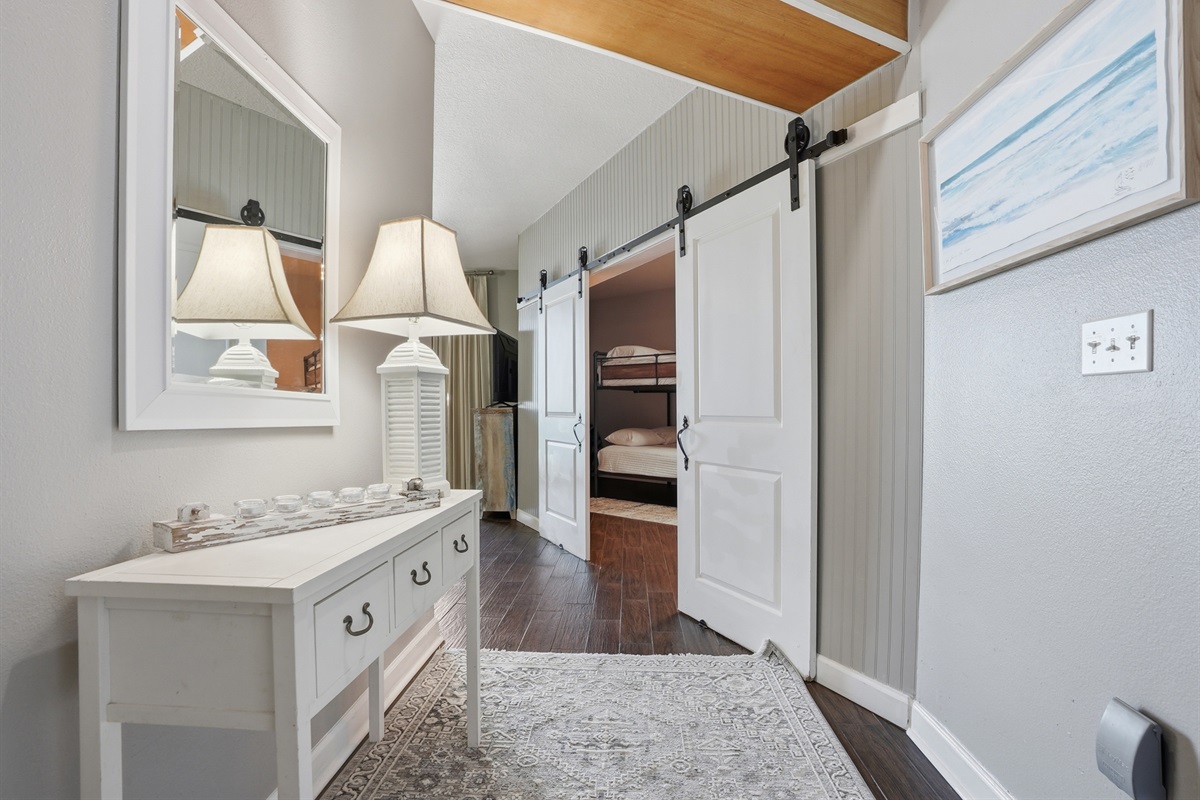 Entrance to Queen/Queen Bunk Room