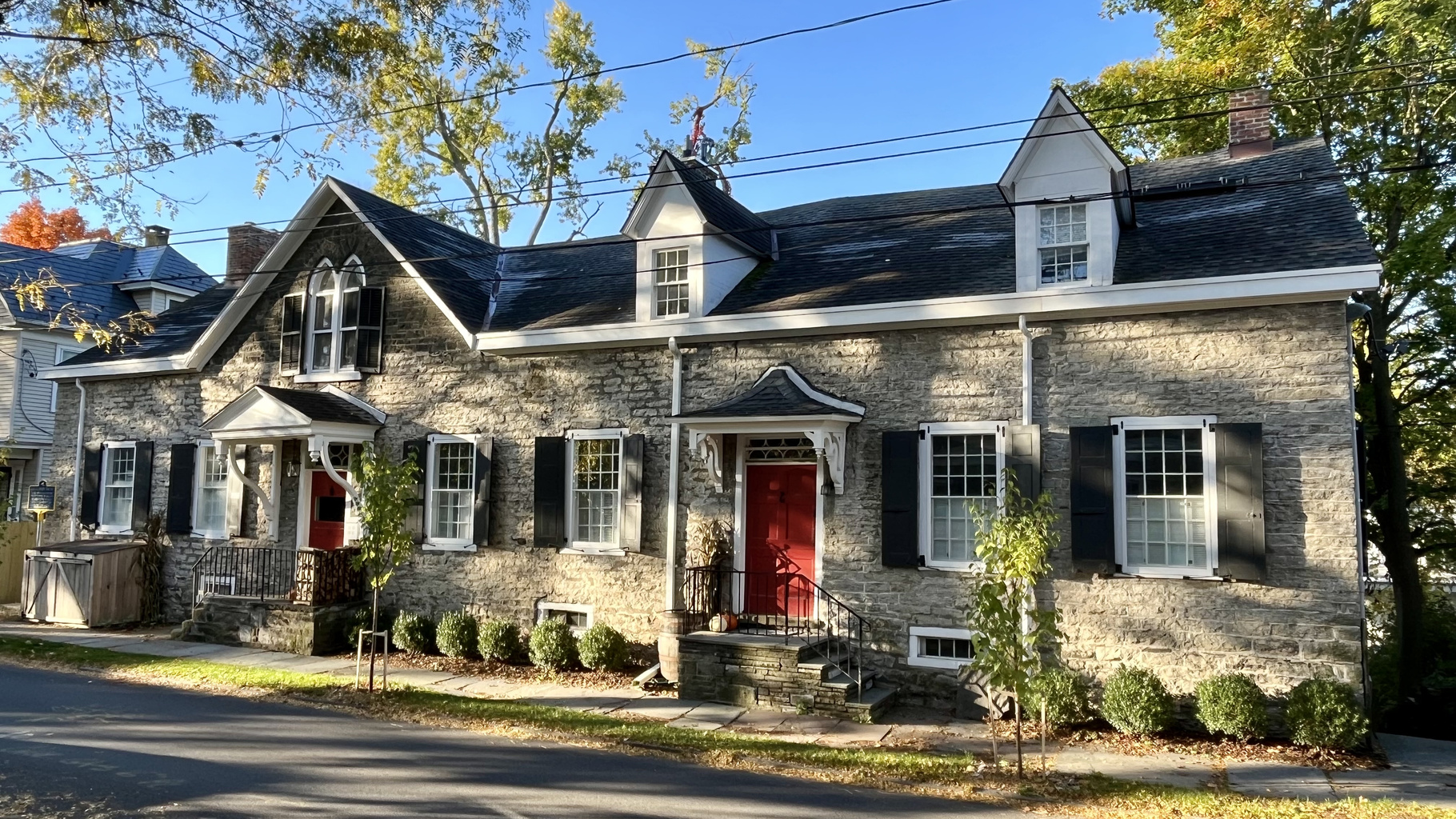 The house from Green Street in the fall