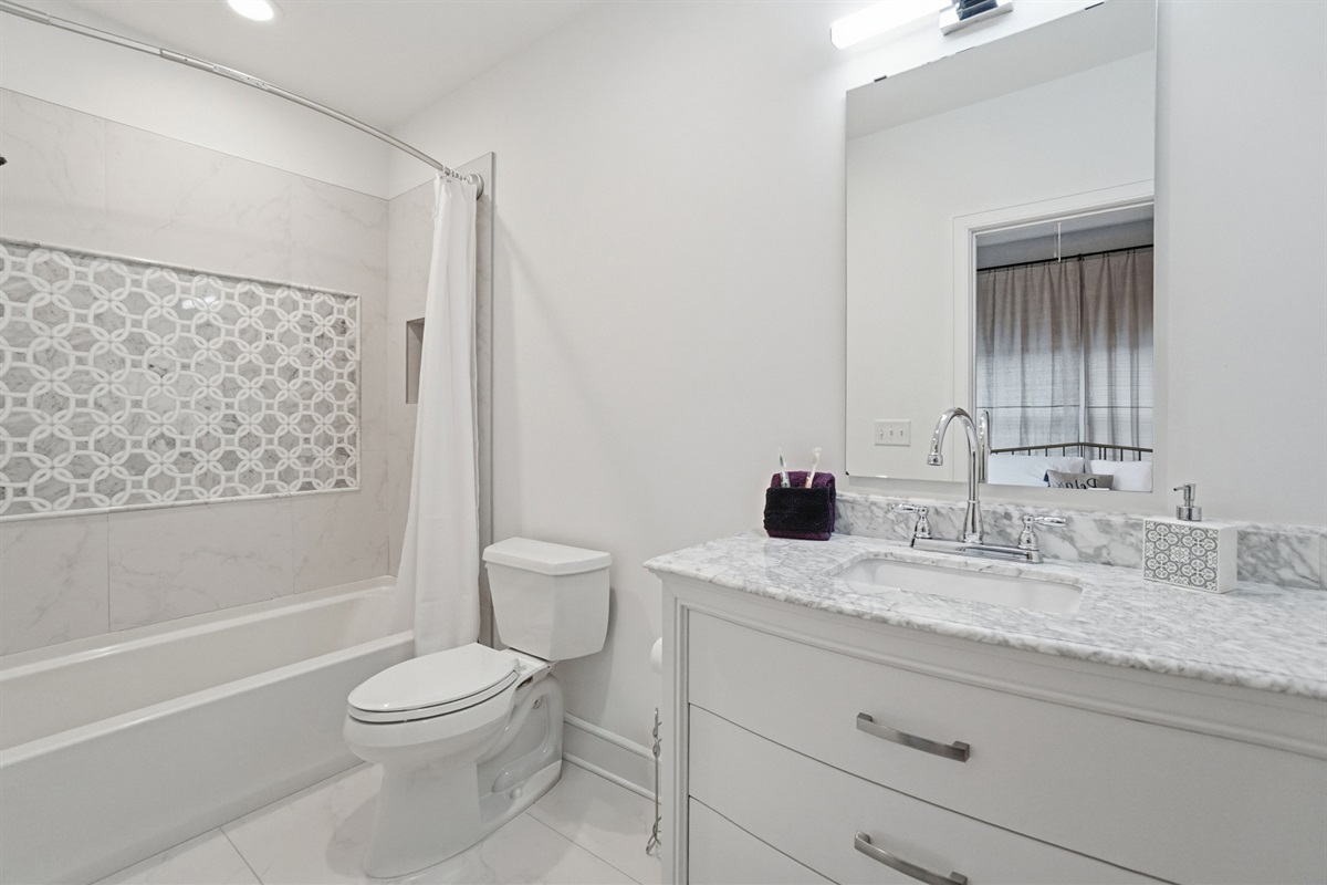 Top floor guest room bathroom