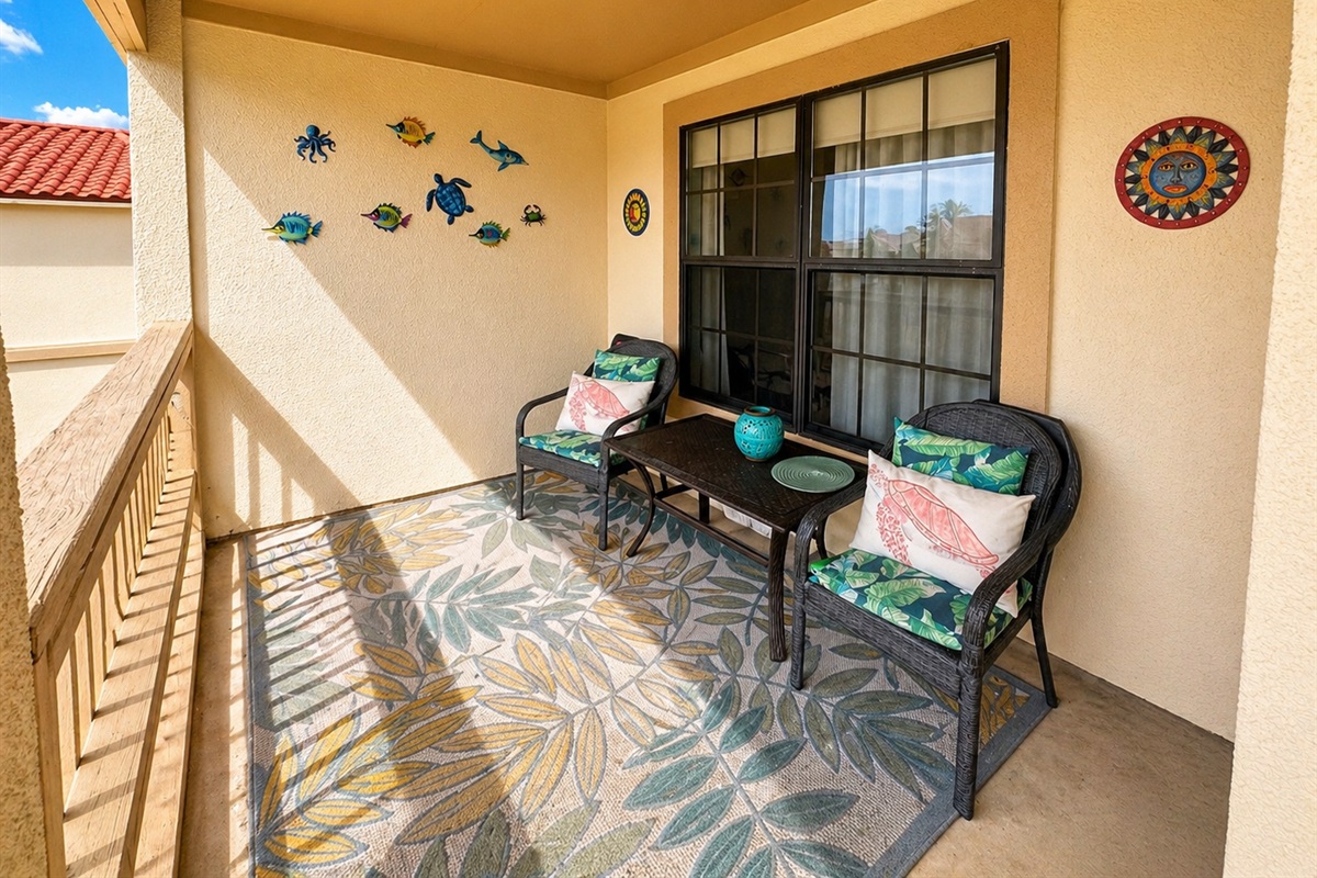Enjoy your patio space with lawn view!