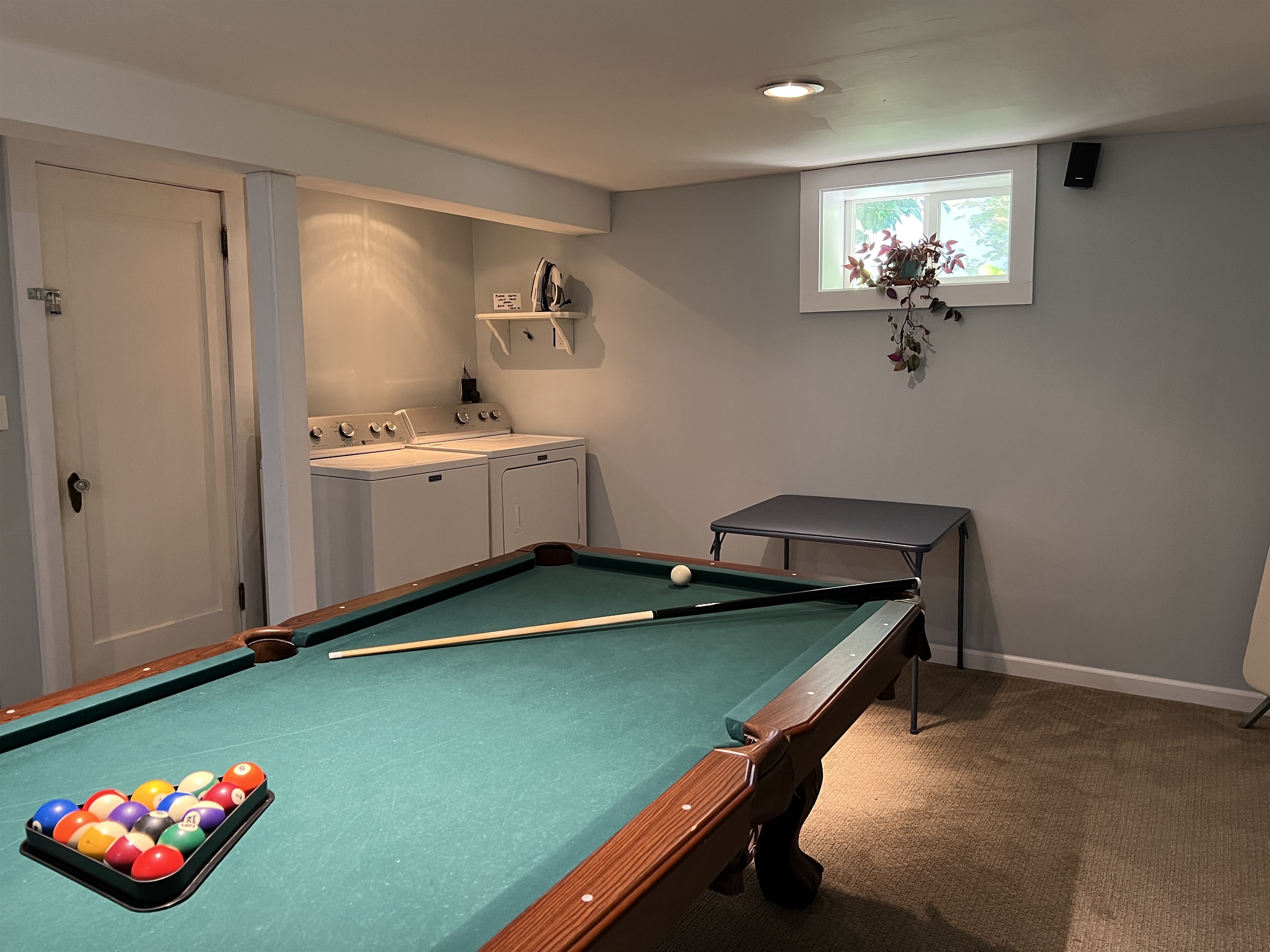 Pool Table and Laundry