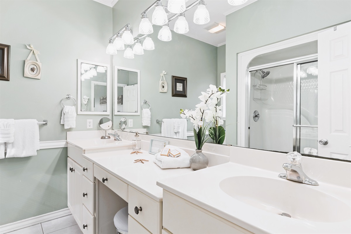 Our master bathroom, located on the 2nd floor, ensuite to the Master bedroom.