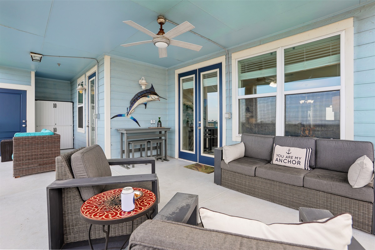 Plenty of places to sit and relax