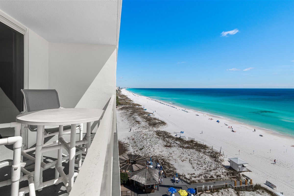 View from private balcony