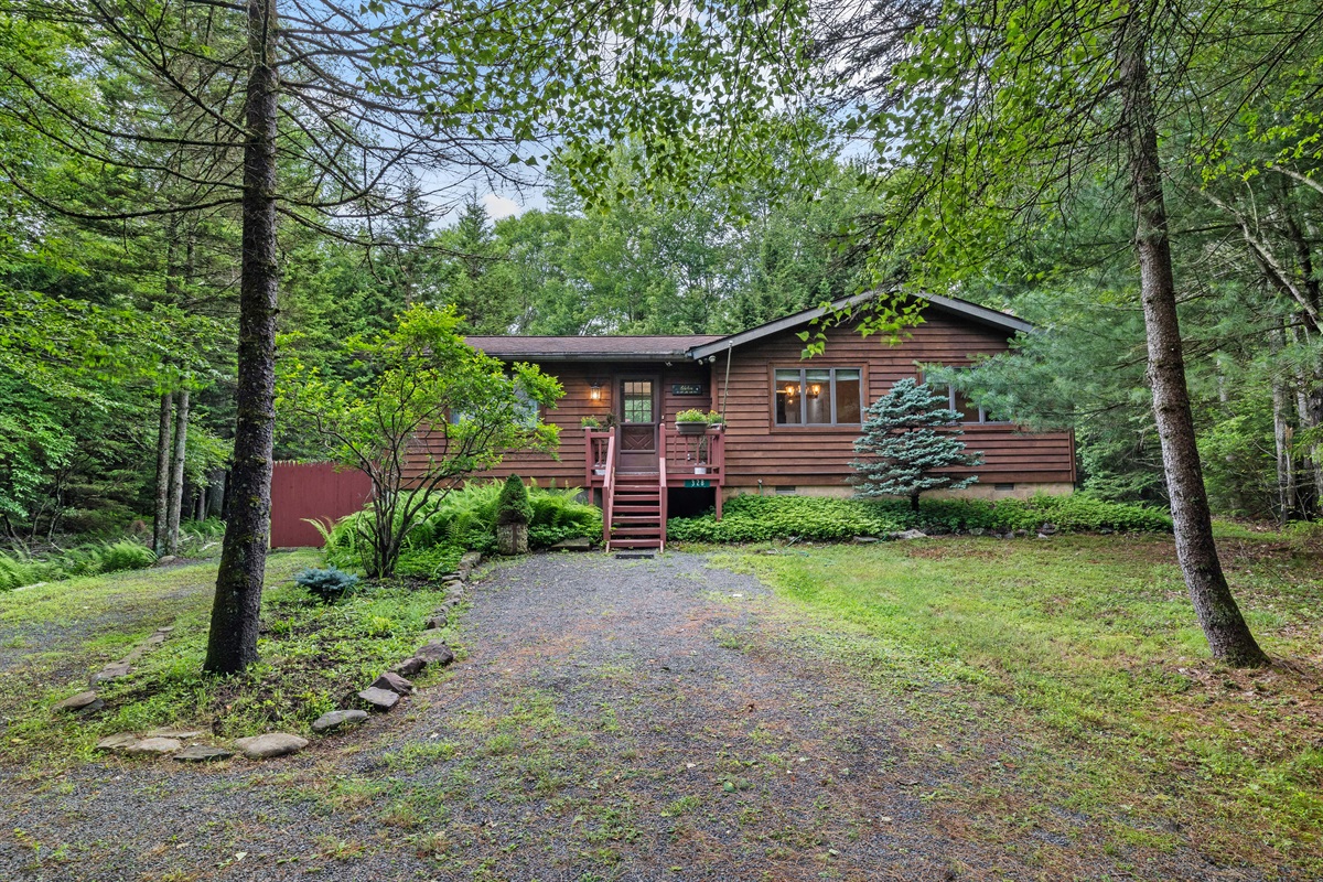 View of the home from driveway