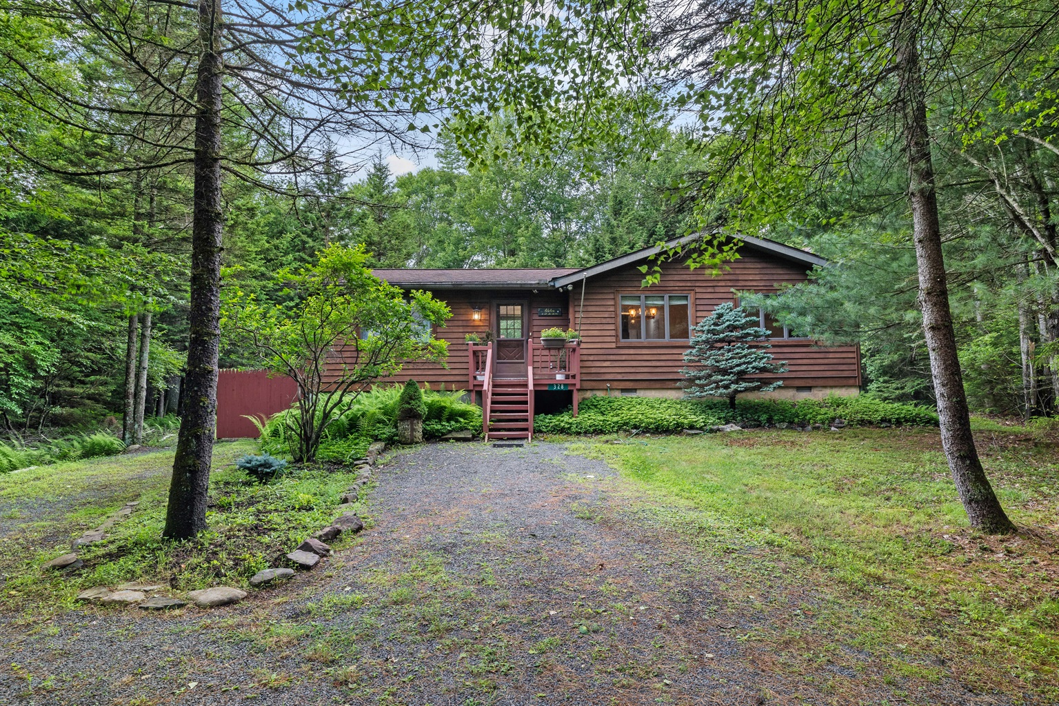 View of the home from driveway