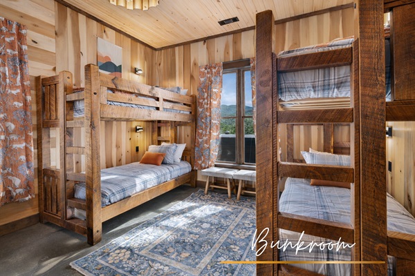 A fun and cozy bunk room with twin XL beds, perfect for kids or extra guests.