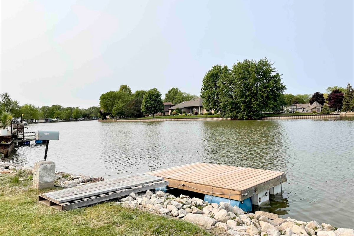 Dock you boat here.  8X10 dock.  