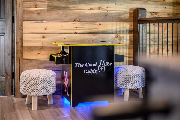 Fun for kids and adults alike — let the games begin at The Good Vibe Cabin.
