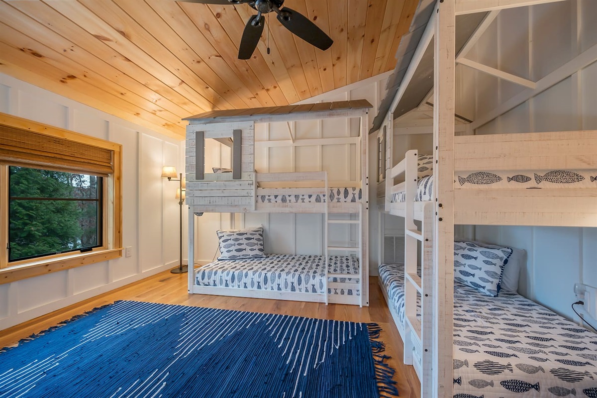 Upstairs loft with custom made bunks
3rd bedroom