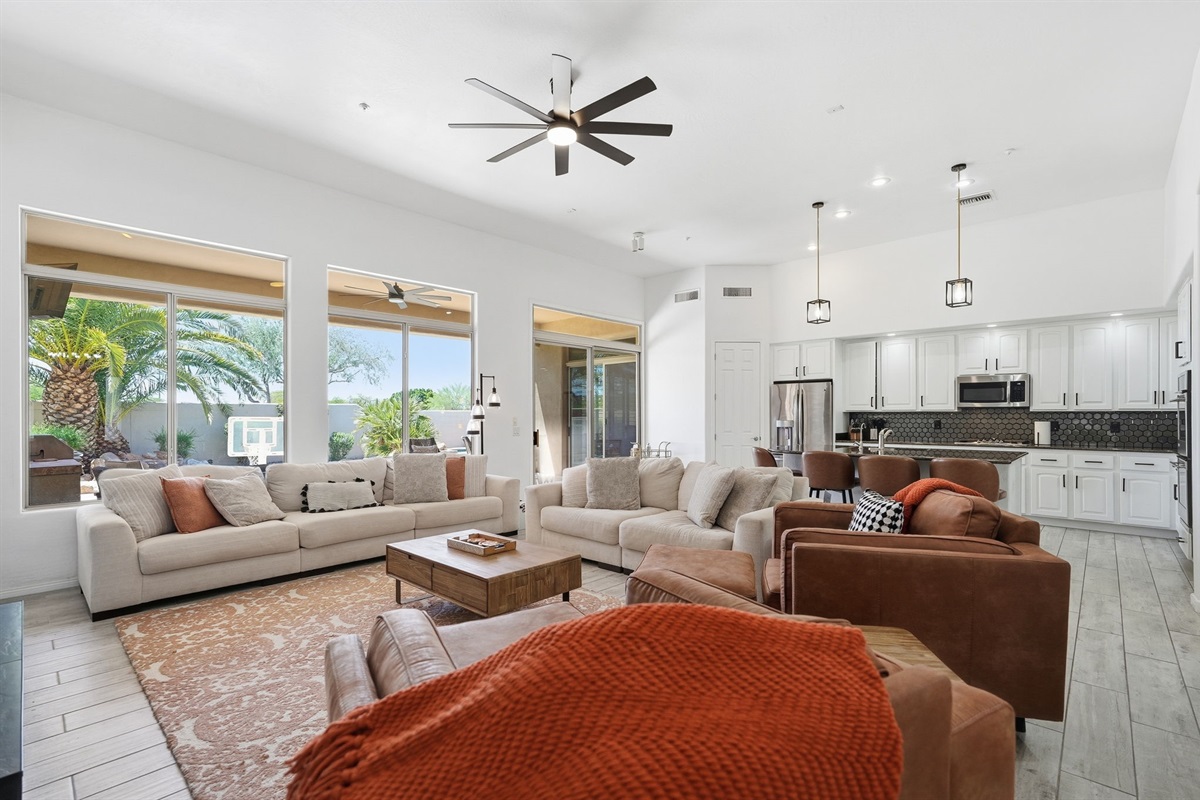 Beautiful bright open concept.