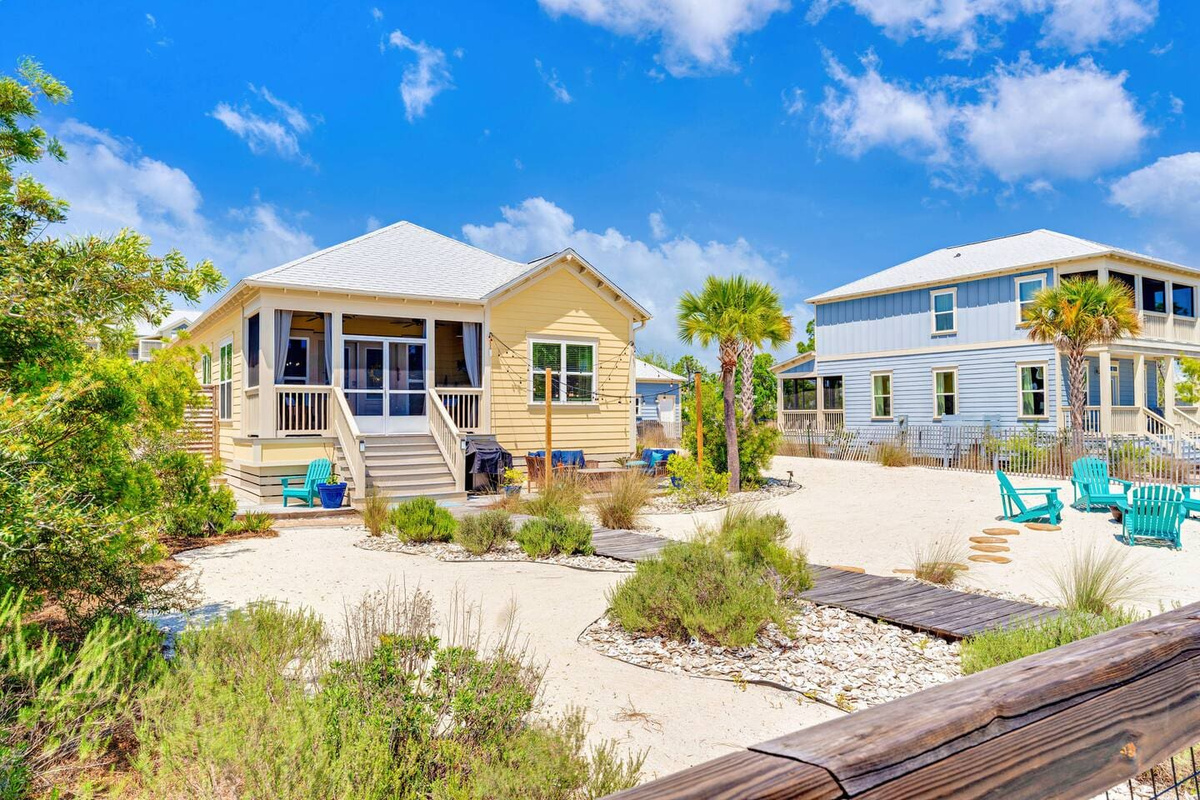 Spacious outdoor with private boardwalk