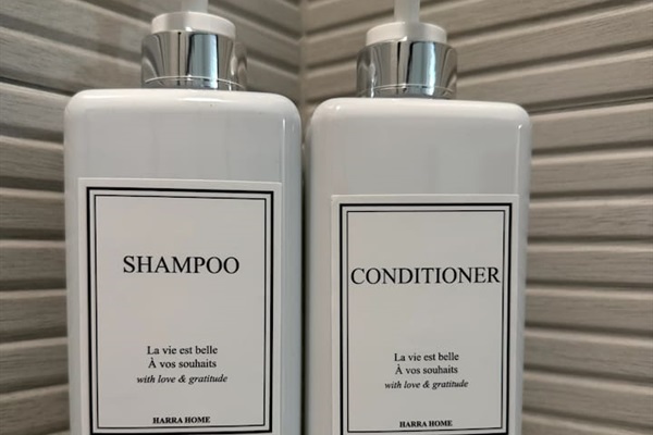 We provide spa-quality shampoo, conditioner, and body wash called Clear Water. 