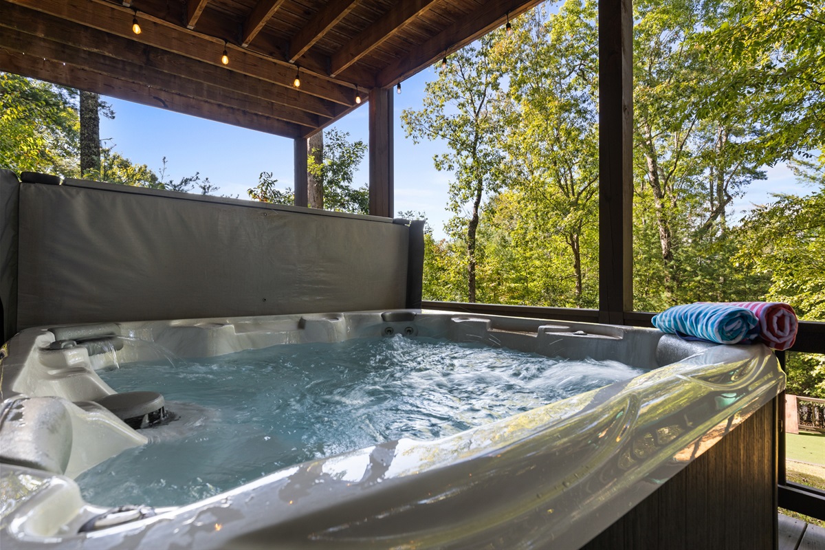 Warm water, endless peace... this is mountain magic.