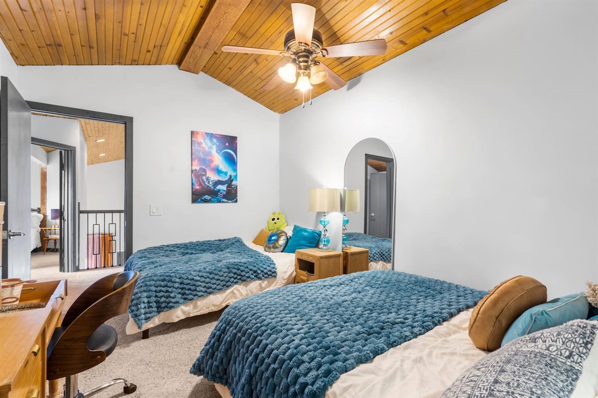 Upstairs galaxy bedroom
