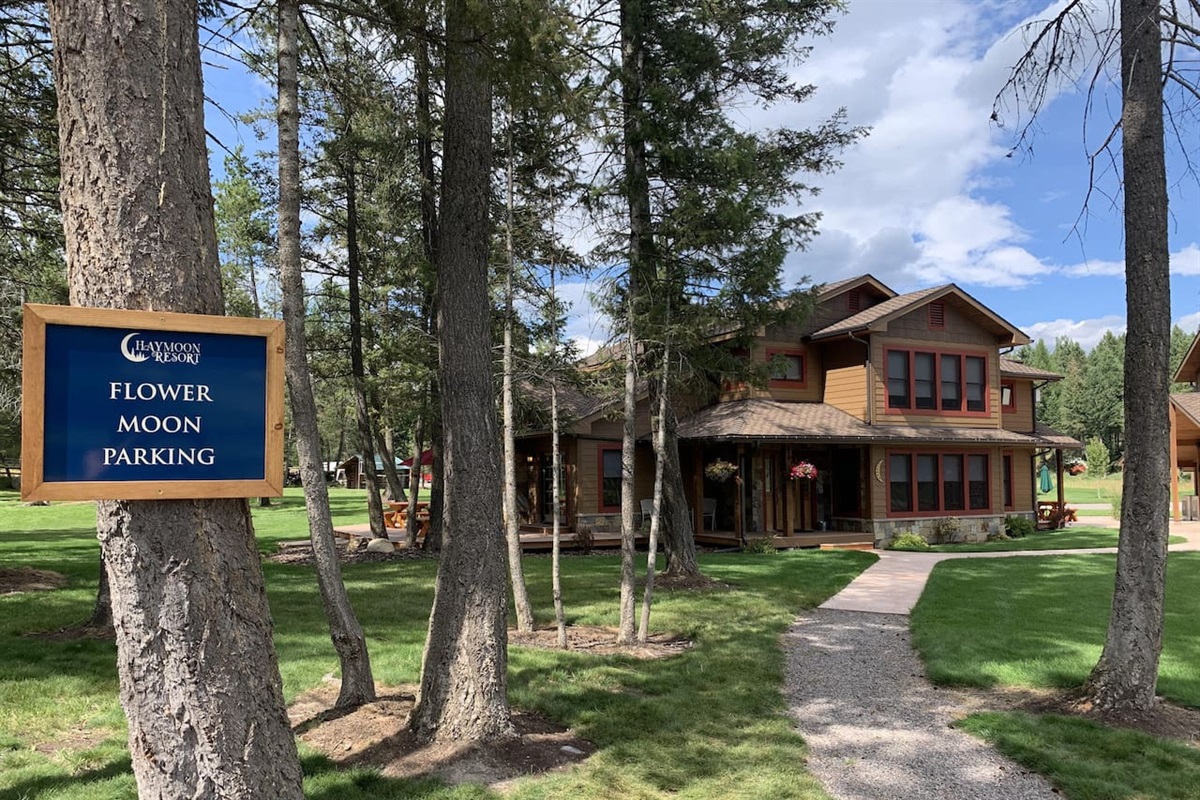 Parking and entrance