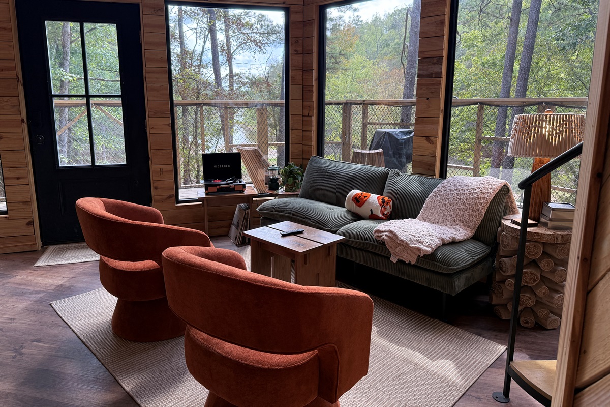 Enjoy nights in the Living Room with the crackle of a Victrola Record Player