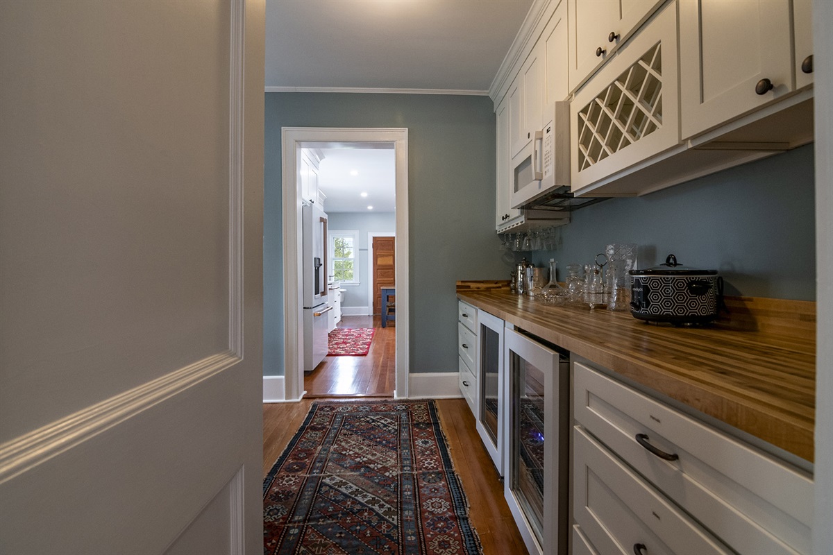 View from Wine Bar to Kitchen
