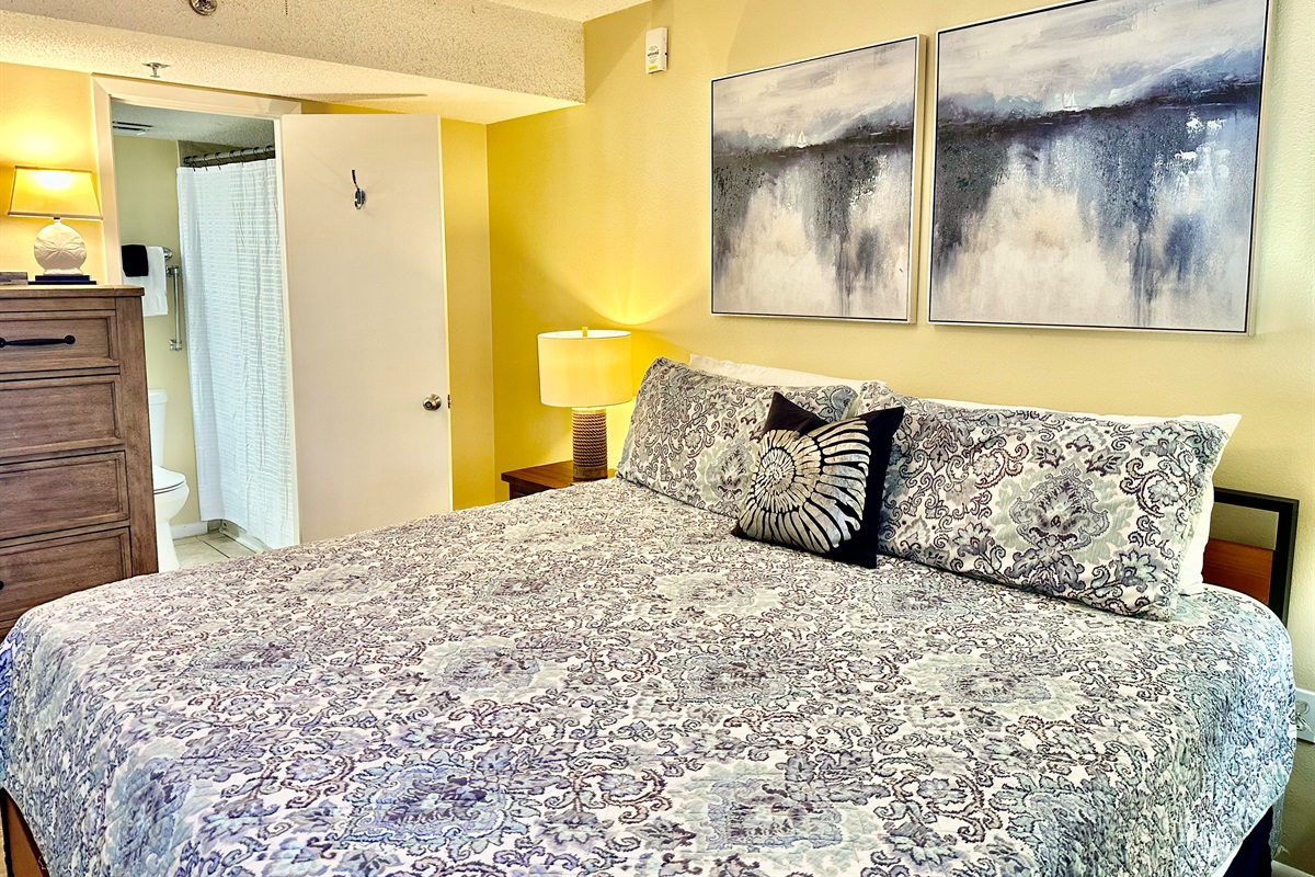 Adjoining bathroom...