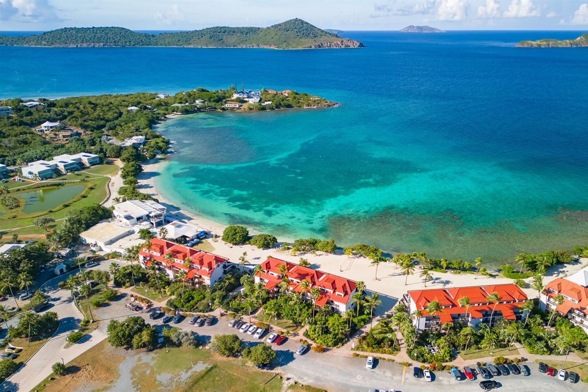 Over view of sapphire beach - Building B is the second building from the entertainment area. 