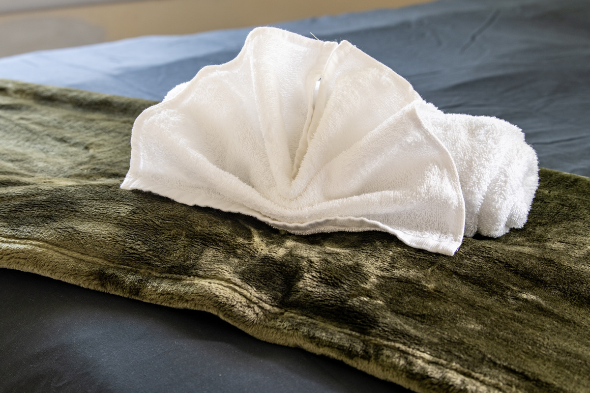 Fresh towels are provided for every guest, so you can spend less time packing and more time enjoying your stay at The Garden Park Escape.