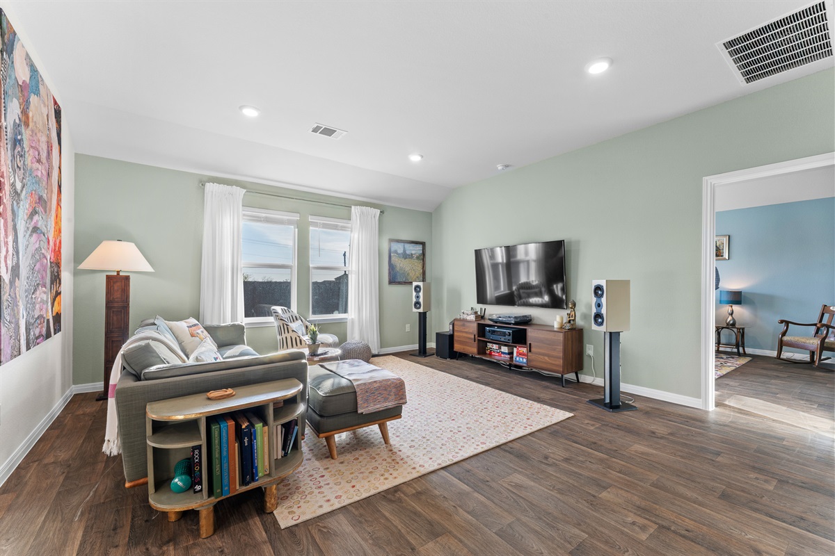 Large TV perfect for movie night!