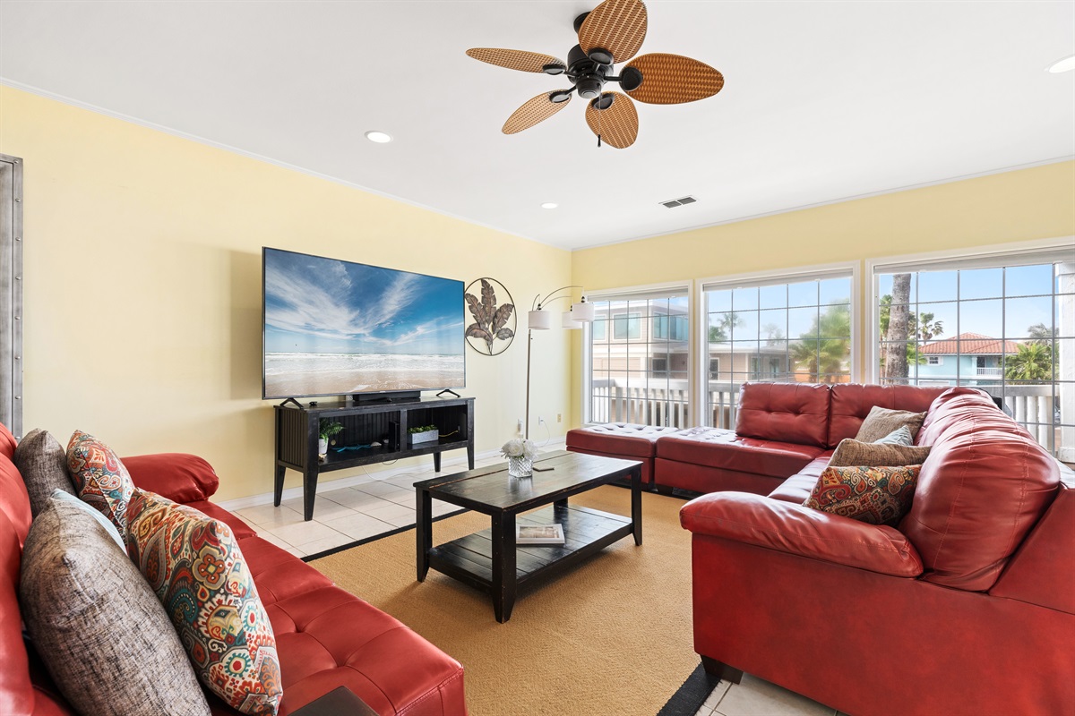 Our living room's the perfect space for the whole family to gather.