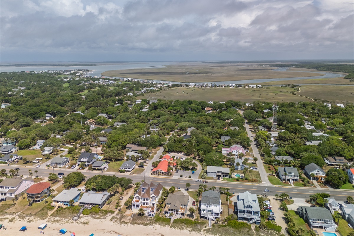 Aerial Looking Towards Big Bay Creek