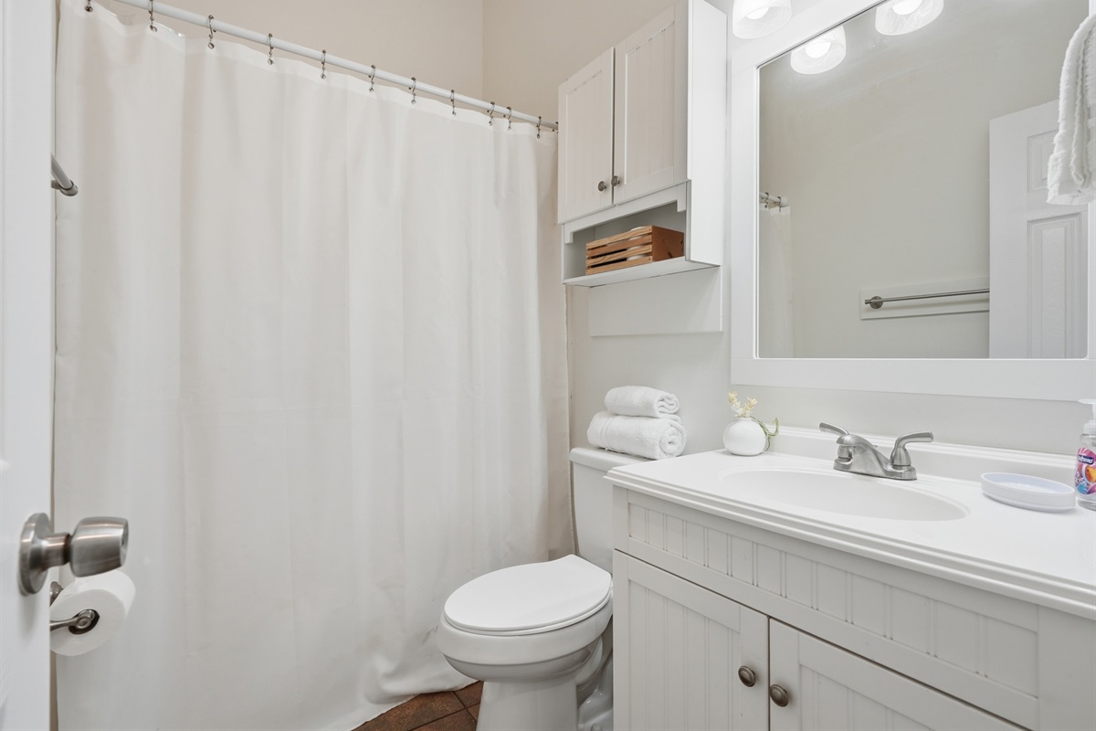 Bathroom #1 with Combo Tub/Shower