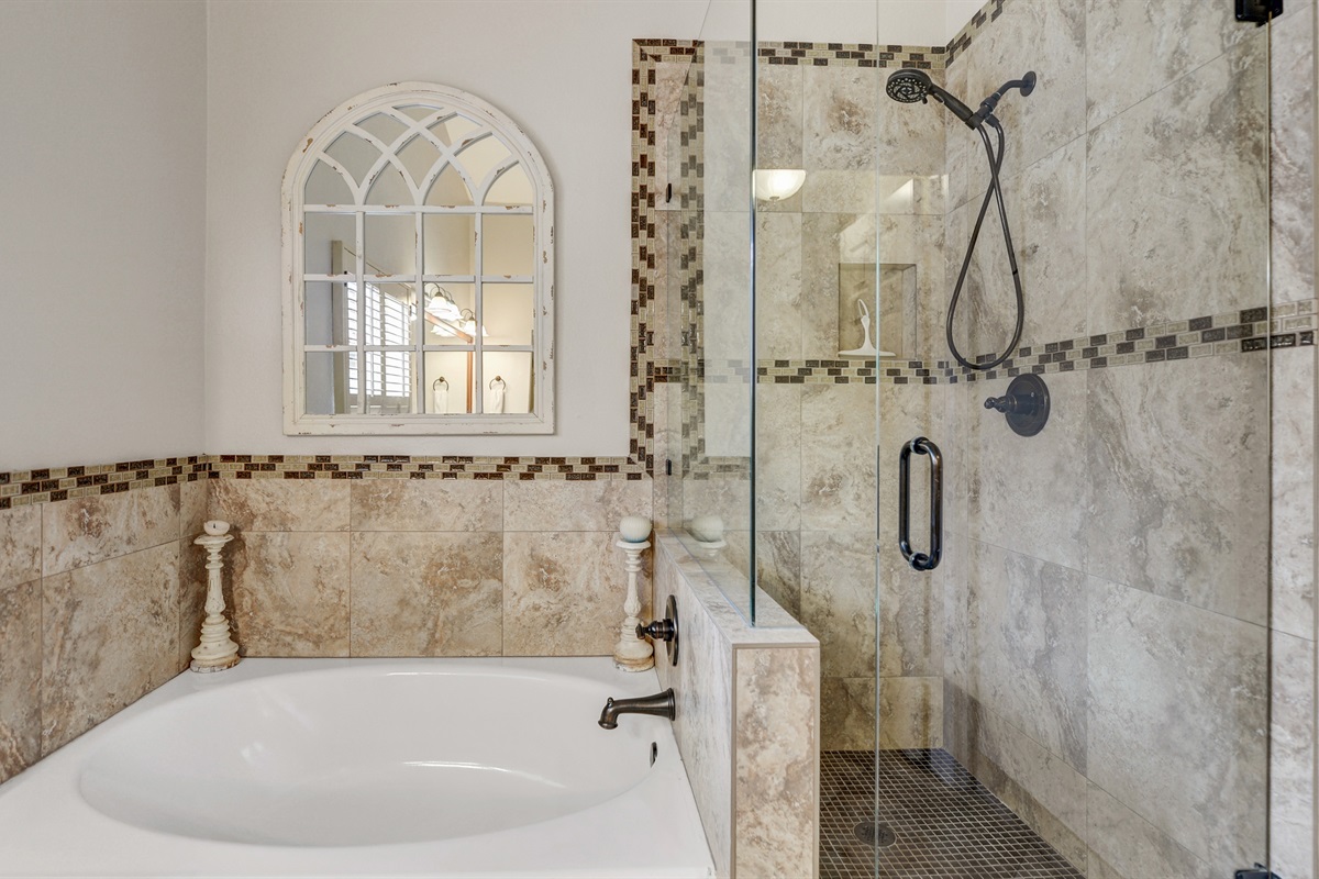 Separate Shower and Bath