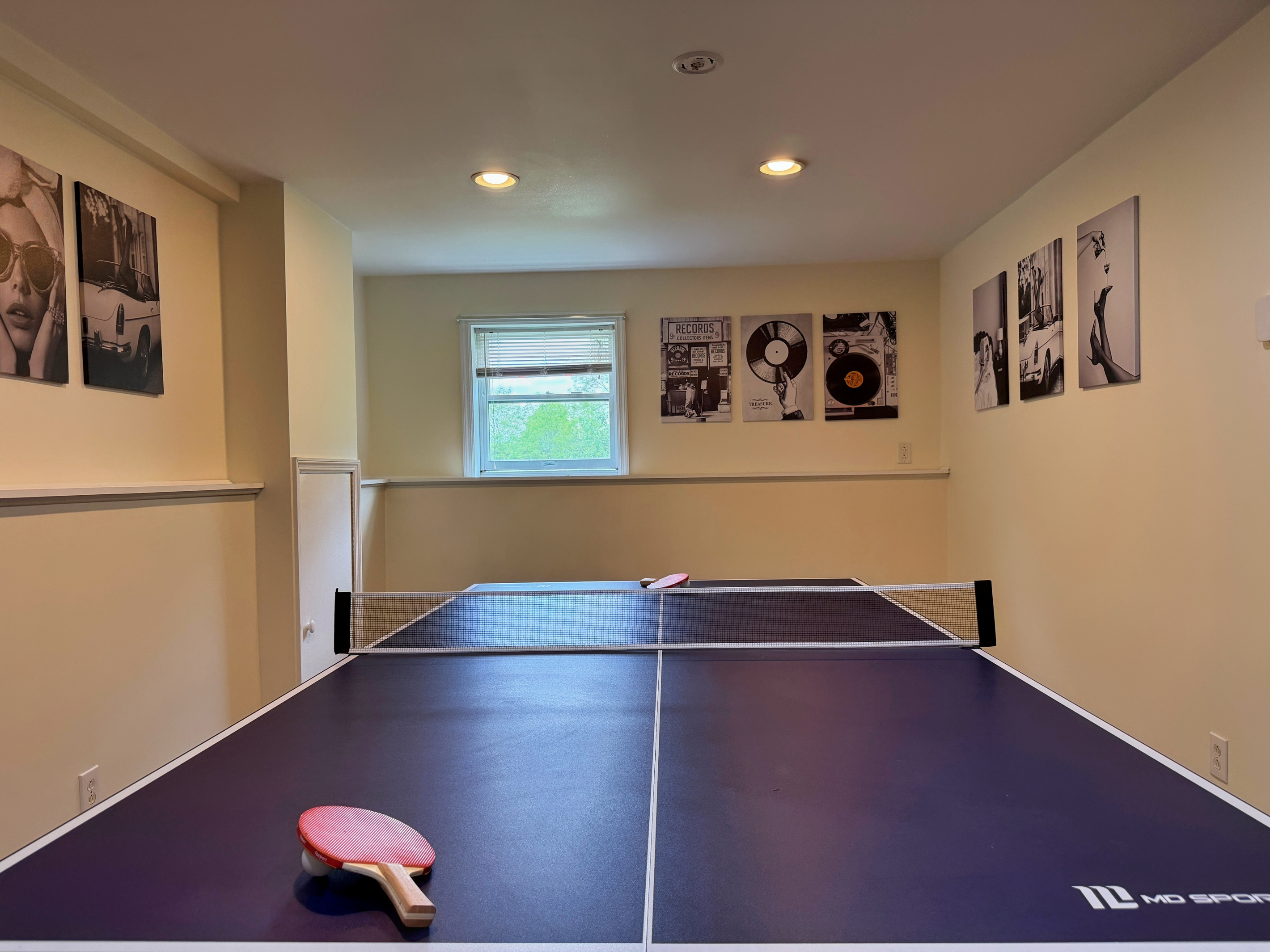 Ground floor game room with ping pong