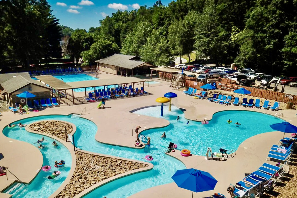 Trout Stream and Lazy River Pool