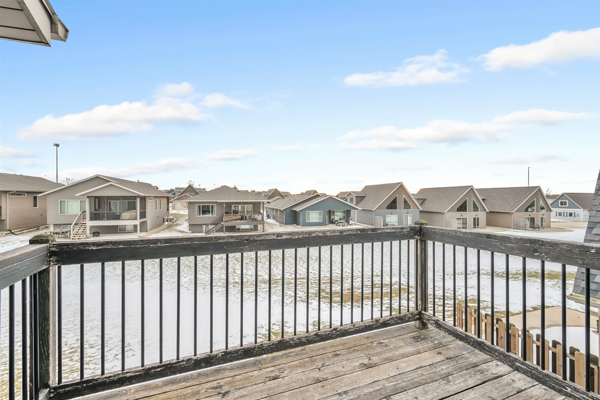 2nd floor deck off bedroom #3