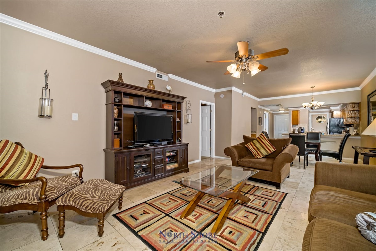 Open Family Room for Entertaining