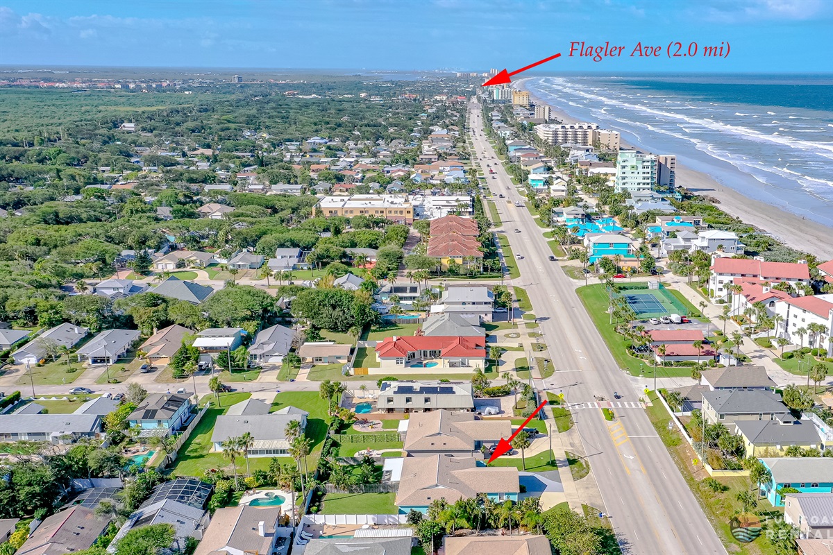 Aerial Looking North Toward Flagler Avenue