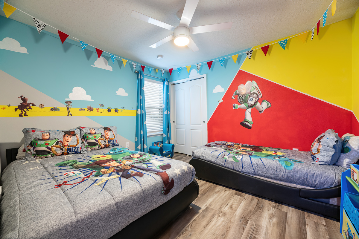 Toy Story Bedroom with Two Twin Beds