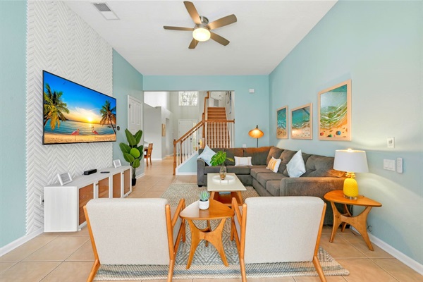 Living Room: Bright and airy space with a stunning view, perfect for relaxation and entertainment!