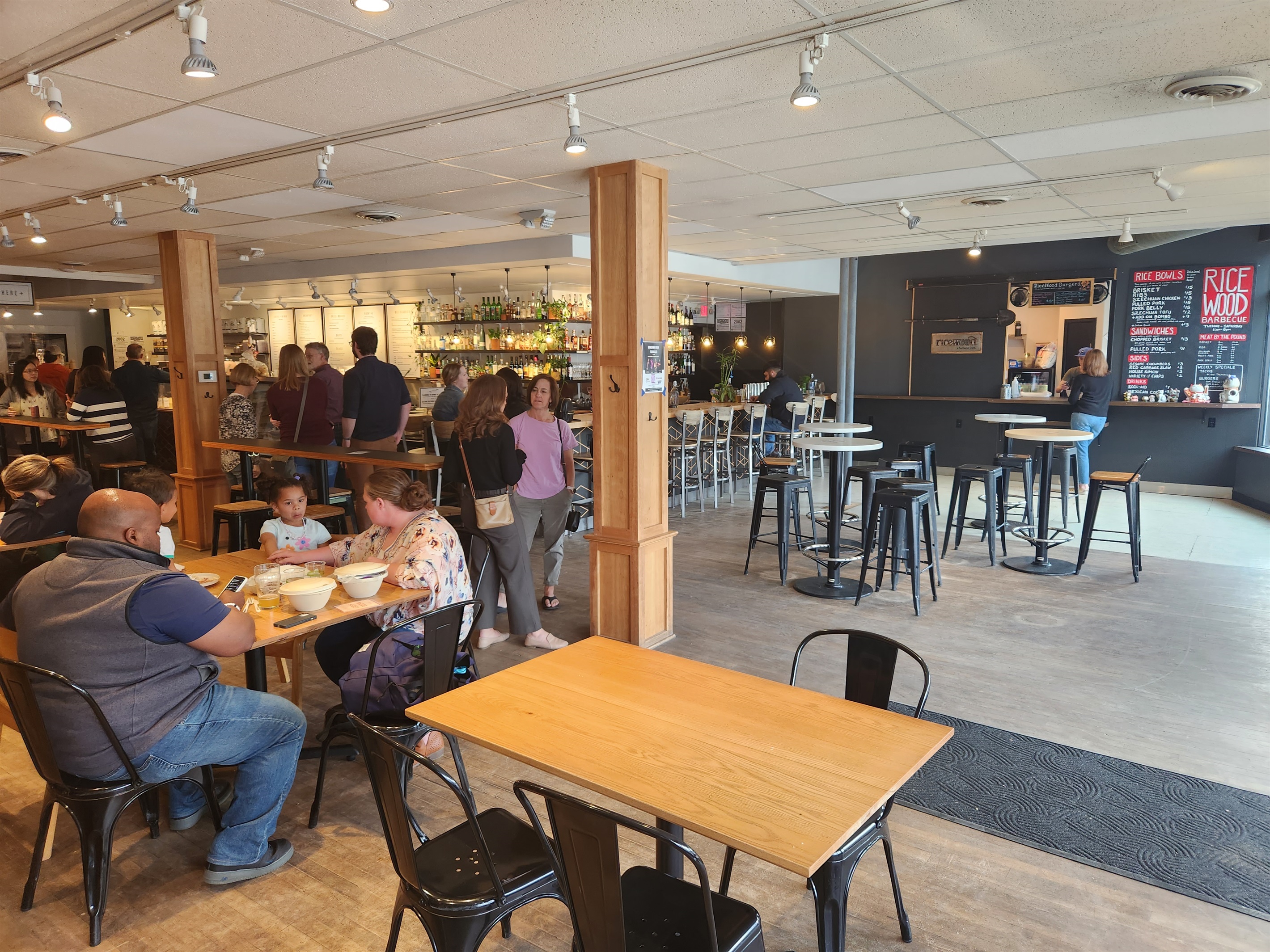 York Food and Drink + Ricewood BBQ (1.25 blocks away)