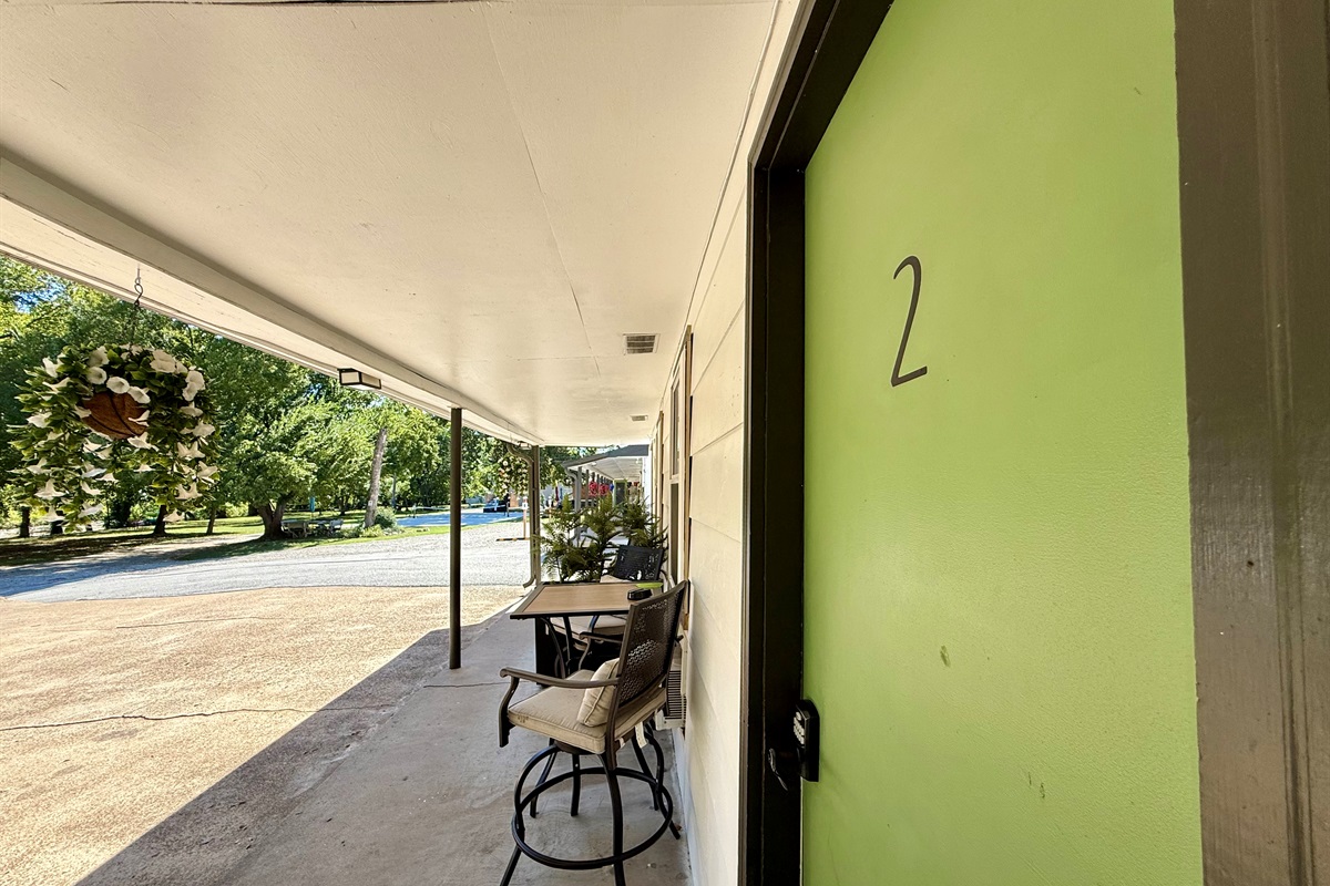 Back door where the code reader is located.