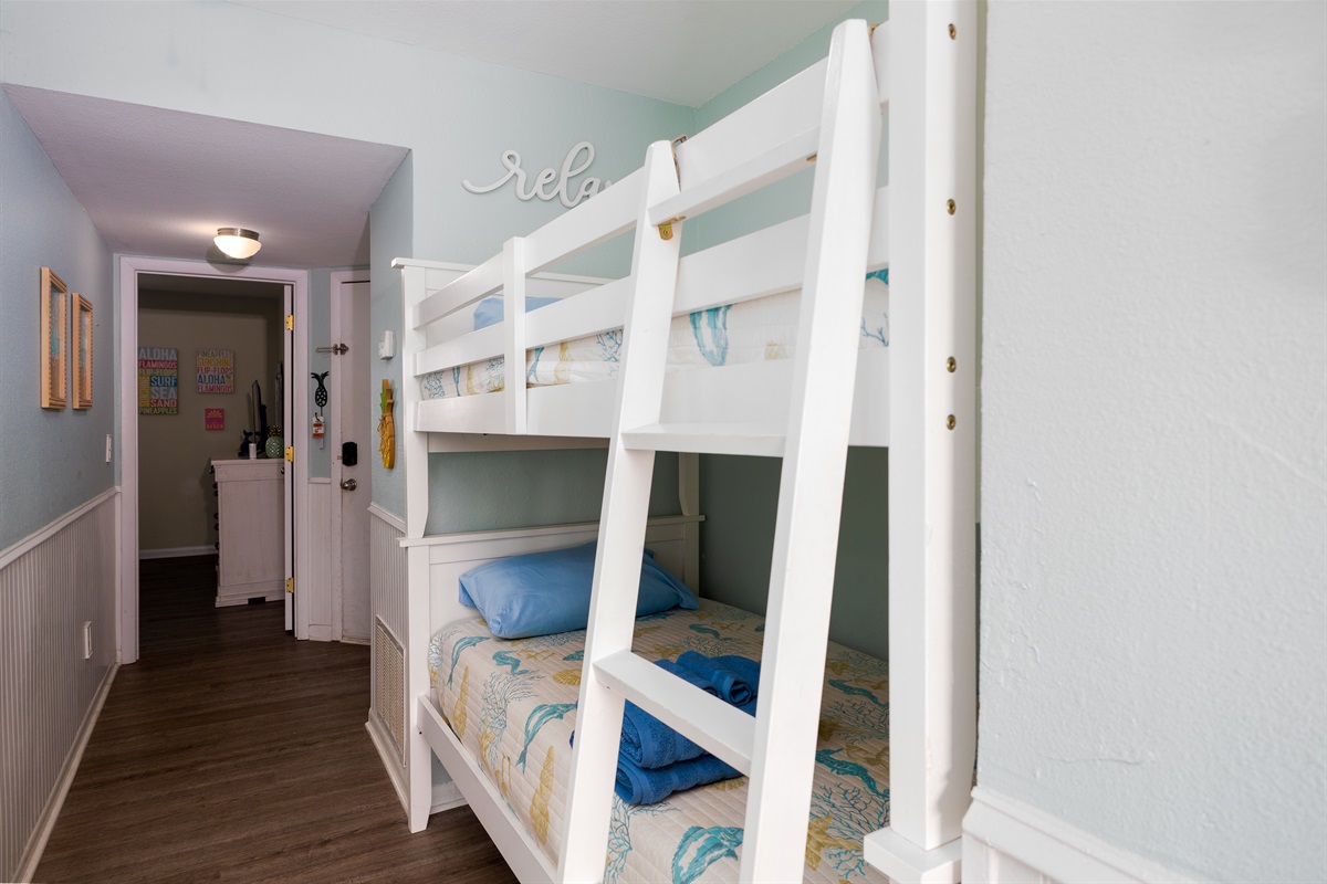 Hallway bunk nook designed with families in mind&mdash;fun, comfy, and convenient
