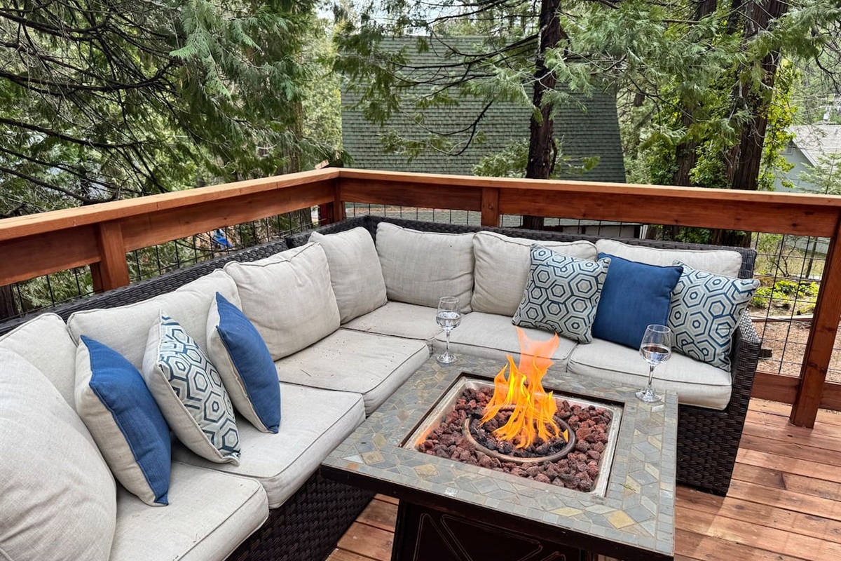 If we're staying here, guaranteed this is where you will find your hosts curled up with local wine and good books, right by the fire. 