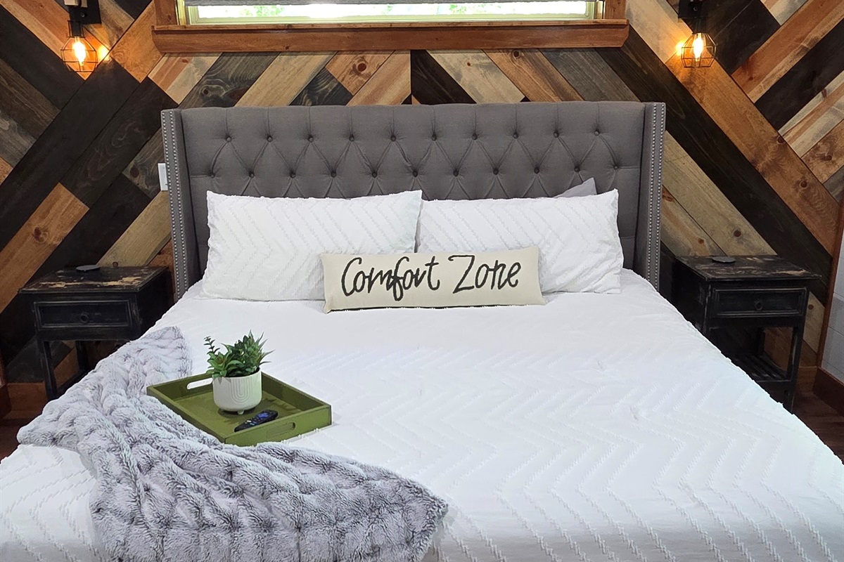 One of a kind and extremely comfortable luxurious king bedroom