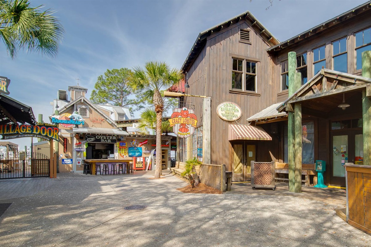 The Village has many restaurants and bars available to all guests of the resort!